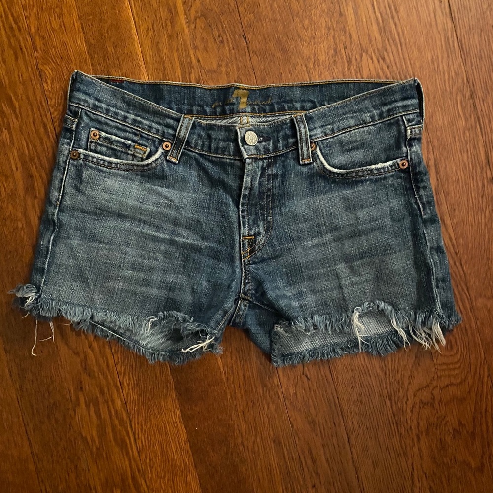 Seven for All Mankind Cutoff Denim Shorts 28